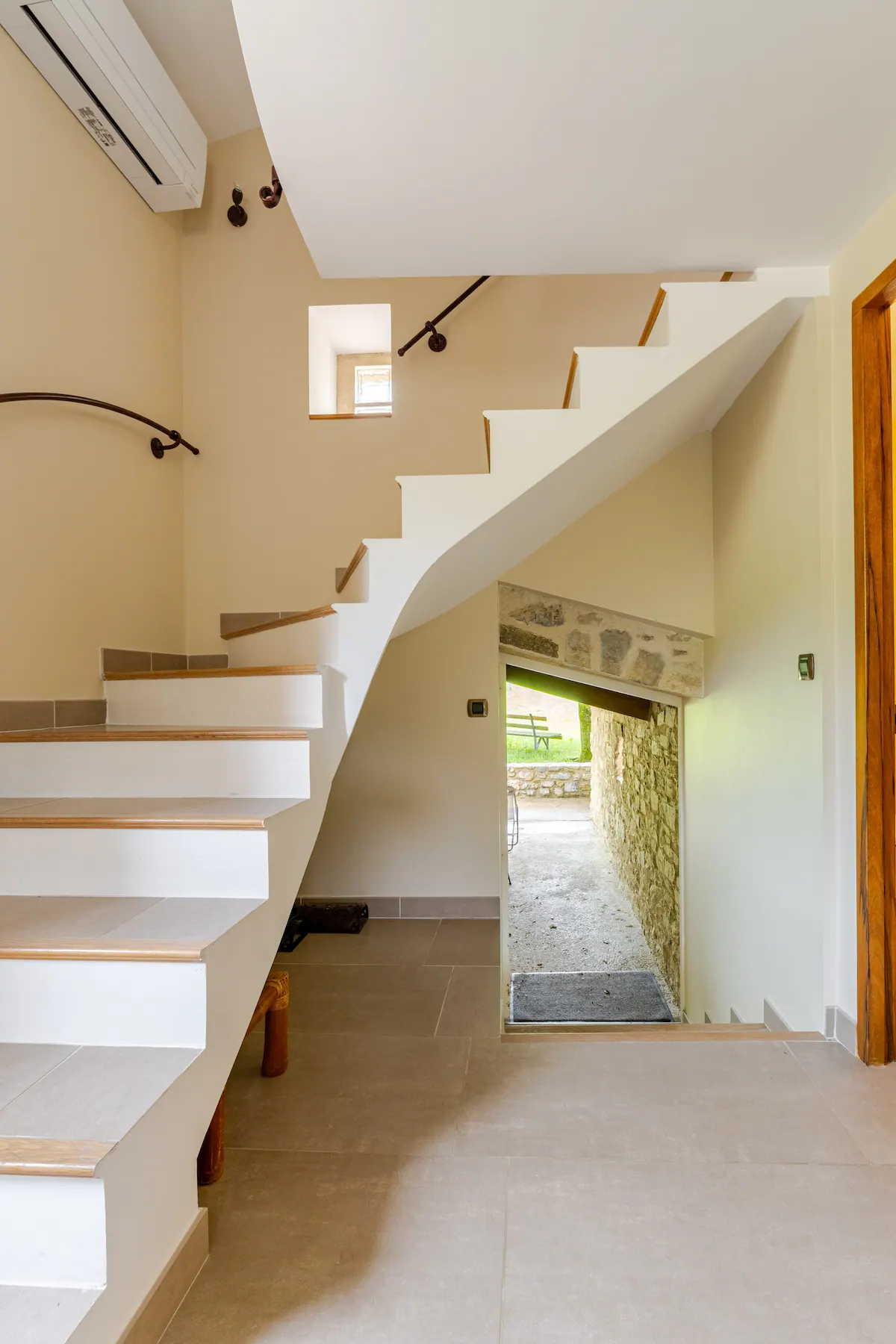 L'escalier hélicoïdal de la suite