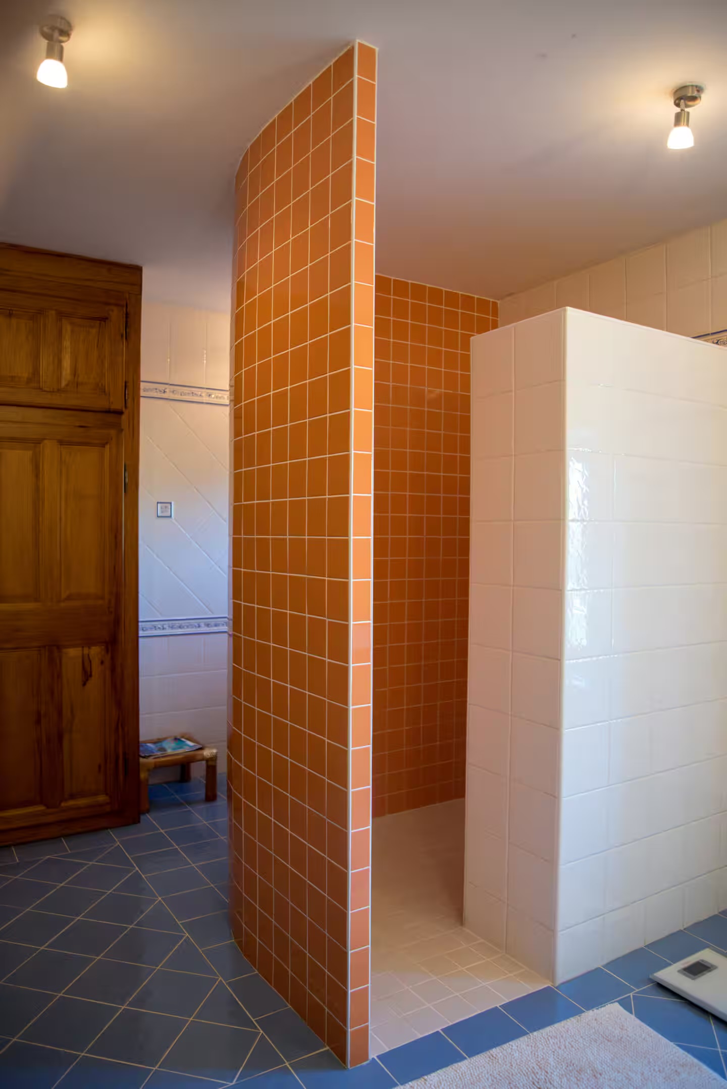 La douche à l'italienne de la salle de bain